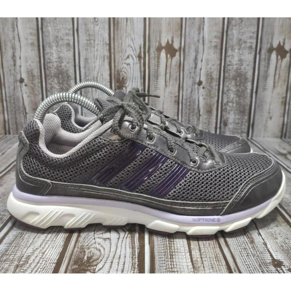 Adidas Jett Women's Size 9 Running Shoe adiPRENE+ Gray/Purple G49392 - Picture 4 of 9